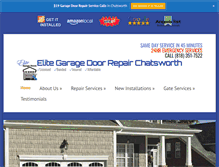 Tablet Screenshot of garagedoorrepairchatsworth.us